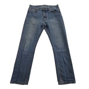 Vintage Genes Lived In Denim Jeans Men's 34x30 Med Wash Straight Slim Fit EUC